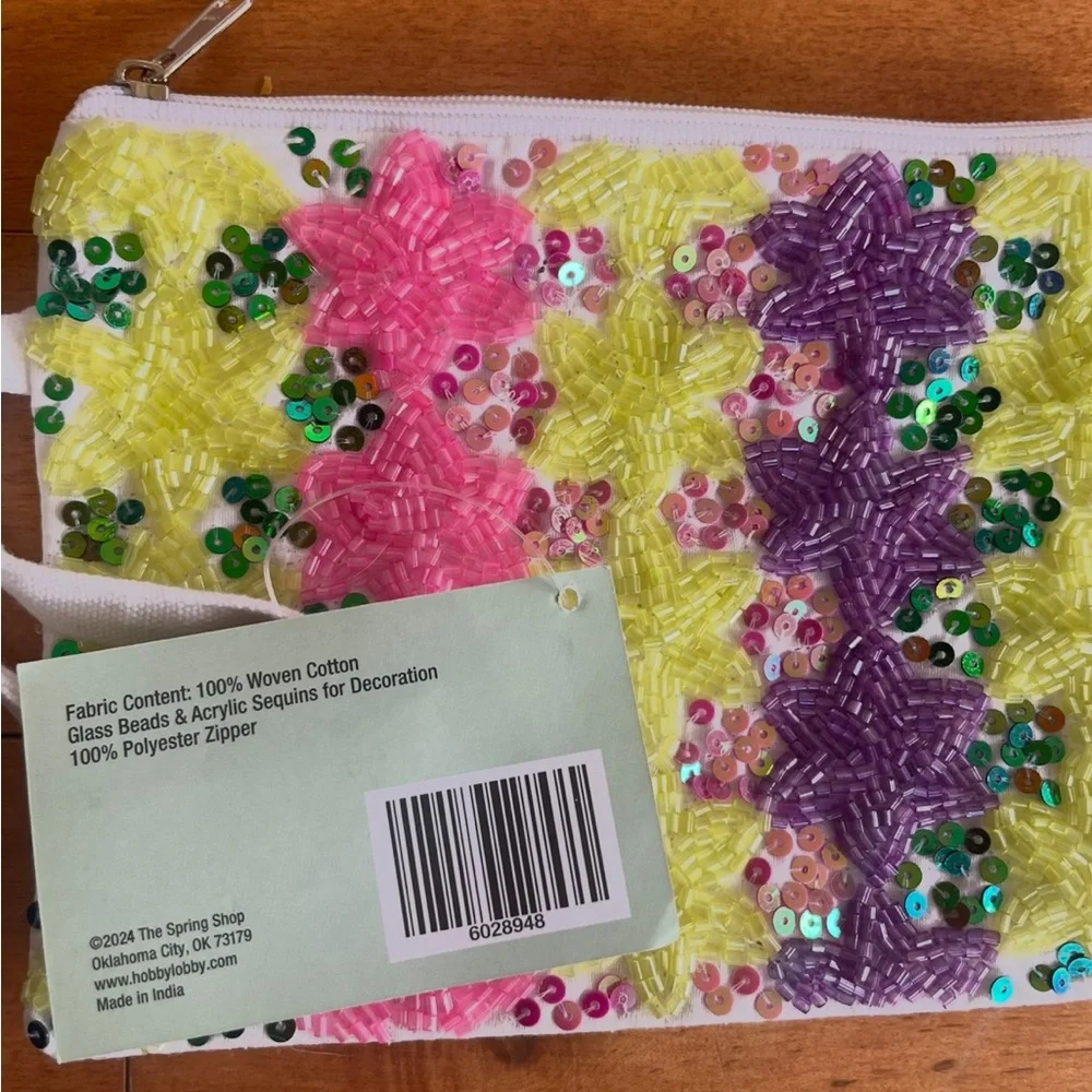 The Spring Shop Multicolor Beaded Pouch - Picture 2 of 4